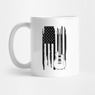 Guitar American Flag Mug